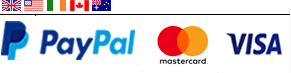 Payment UK, USA Europe Paypal Mastercard Visa