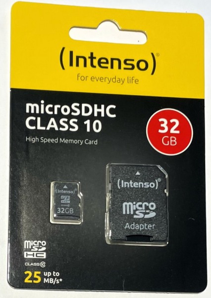 memory card 32GB f.  Drive 55