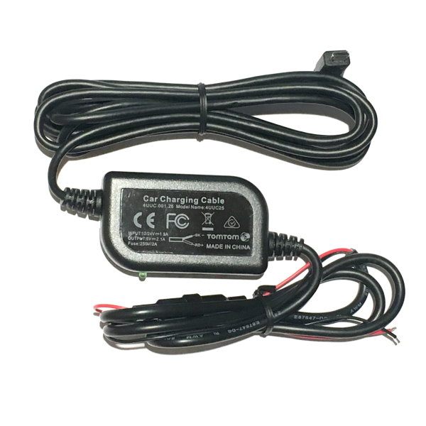 ASHATA Câble Chargeur Voiture GPS TomTom XL One - Cordon Allume-Cigare 12-24V 1,5m Remplacement
