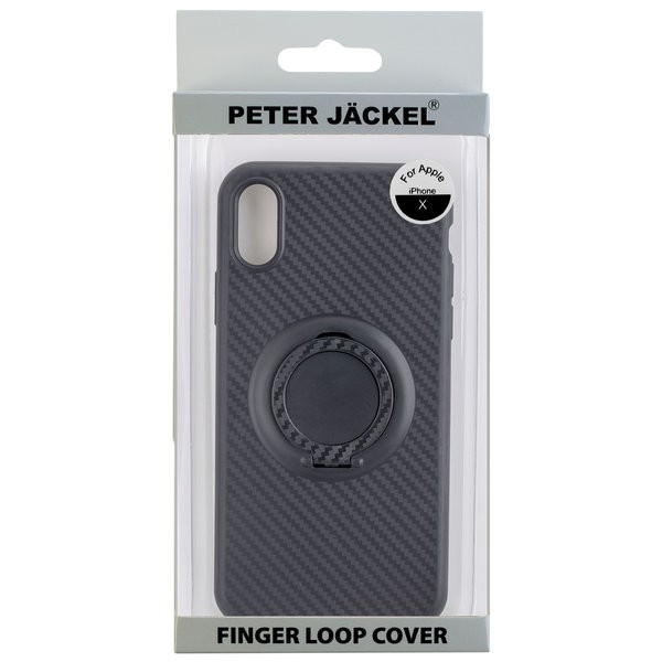 Finger Loop Cover Carbon Style p. iPhone X