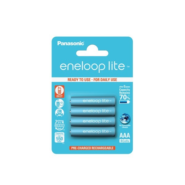 4x Panasonic eneloop lite batterie de téléphone pour Siemens Gigaset S670