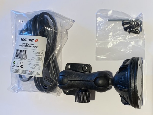TomTom Supporto ram per parabrezza + Caricabatterie per auto p.  TomTom PRO 8275 Truck