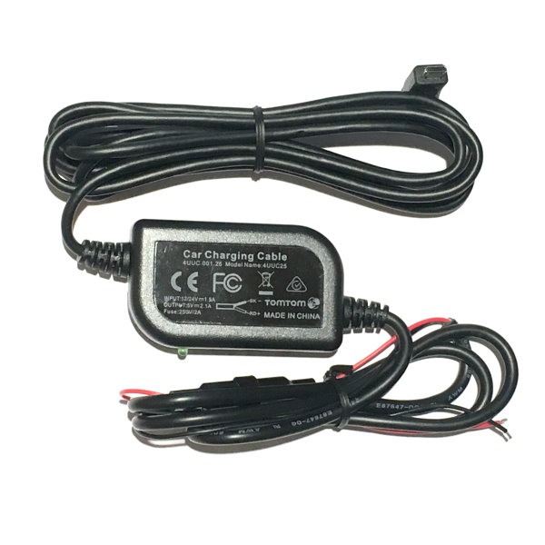 TomTom Ingebouwde oplaadkabel micro USB 12V / 24V f. navigatiesystemen